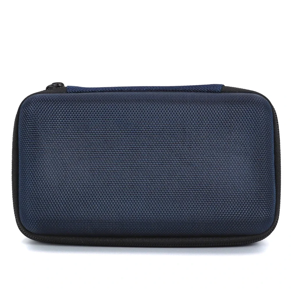Tumi Amenity Kit Case Navy Blue Hard Shell Travel Organizer Delta Airlines Pouch